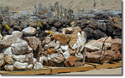 Pallets of Rock